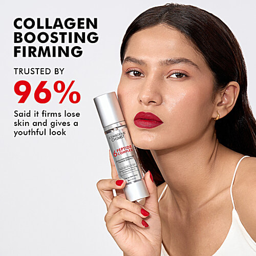 Conscious Chemist 6 Peptide Complex Collagen Boosting Firming Essence, 50 ml  All-In-One Skin care with Unique 6 Peptide Technology To Enhance Elasticity, For All Skin Types, pH Balanced