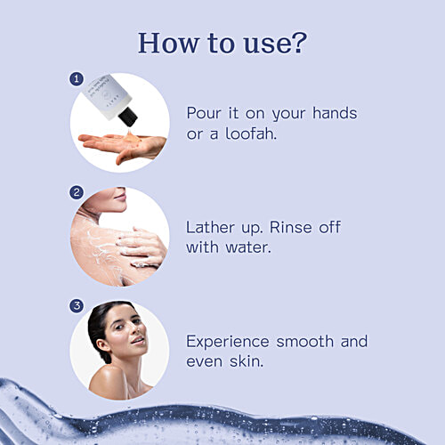 Arata 1% Salicylic Acid Daily Body Wash, 300 ml  Smoothens Skin, Exfoliates & Reduces Body Acne