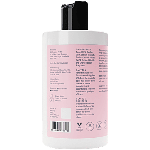 Arata Cherry Blossom Body Wash, 300 ml Calming & Rejuvenating