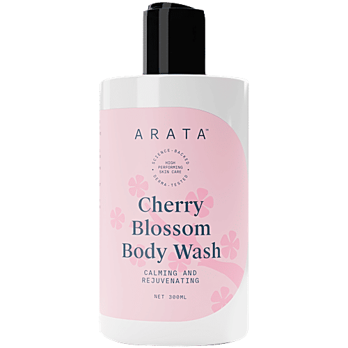 Arata Cherry Blossom Body Wash, 300 ml Calming & Rejuvenating