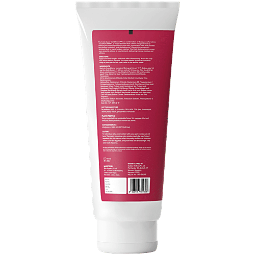 Arata Super Hair Conditioner, 200 ml  With KeraPlant NPNF, 97% Increased Moisture Retention, 90% Increased Cuticle Softness, Hyper Hydration, Restores Volume, Removes Tangles