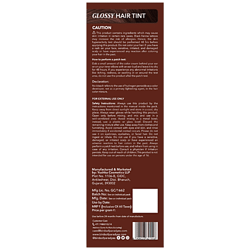 Paradyes Glossy Hair Tin Natural Looking Hair Colour - Espresso Brown, Medium Brown, 160 g  