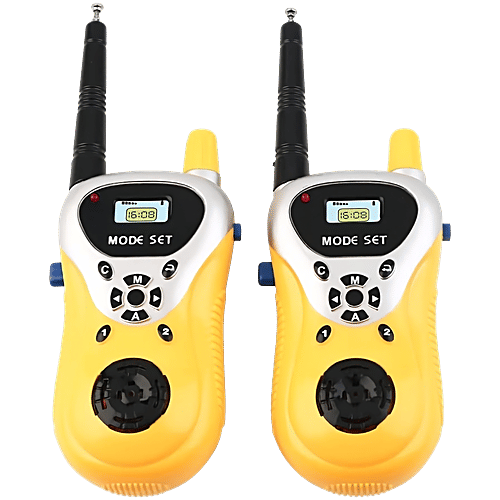 Toyshine Kids Walkie Talkie - With 2 Player System, Yellow, 1 pc  