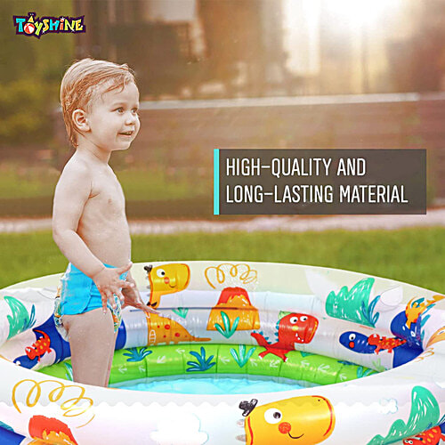 Toyshine Inflatable 3 Rings Baby Bath Tub, 1 pc Swimming Pool Play Centre Toy for Kids