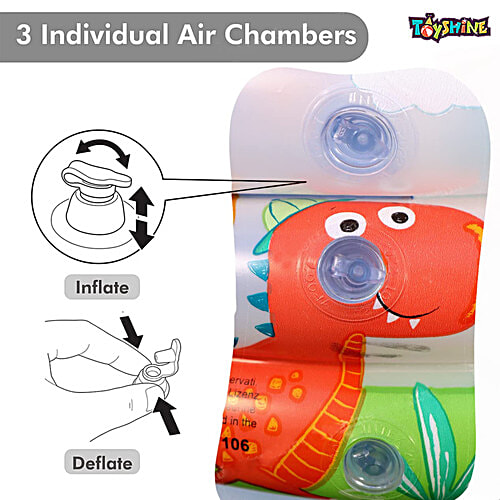 Toyshine Inflatable 3 Rings Baby Bath Tub, 1 pc Swimming Pool Play Centre Toy for Kids