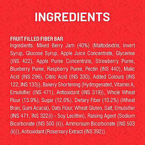 RiteBite Max Protein Max Protein Wellness Fruit Filled Berry Delite Bar, 480 g (12 pcs x 40 g) 