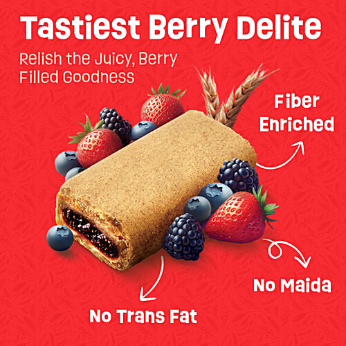 RiteBite Max Protein Max Protein Wellness Fruit Filled Berry Delite Bar, 480 g (12 pcs x 40 g) 