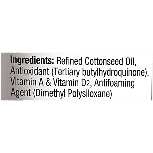 Dhara  Refined Cottonseed Oil, 5 L  Fortified with Vitamin A & D2