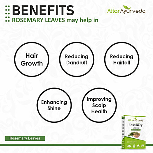Attar Ayurveda Rosemary Leaves, 100  g  