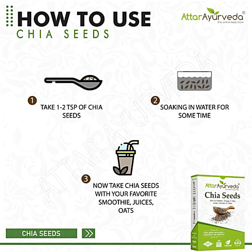 Attar Ayurveda Chia Seeds, 250 g