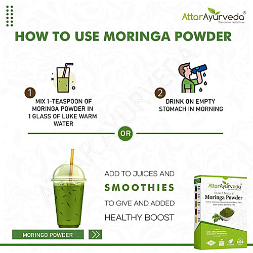 Attar Ayurveda Moringa Powder, 200 g  