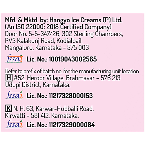 Hangyo Premium Berry & Cream Ice Cream, 50 ml  