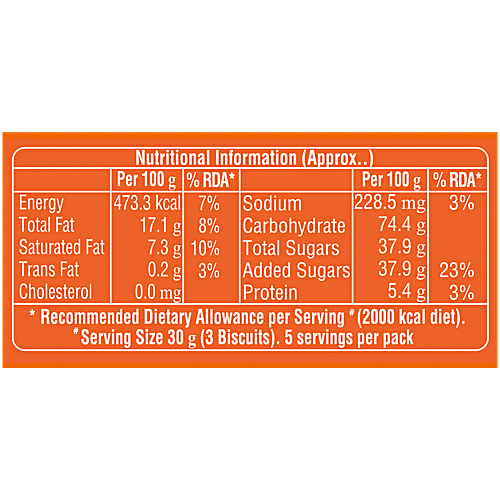 Dukes  Crème 4 Fun Orange Flavoured Sandwich Biscuits, 145 g  