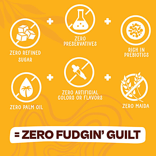 Wholy Peanut Butter Fudgy Cakes - Zero Maida, Zero Palm Oil, Veg, 40 g Zero Refined Sugar