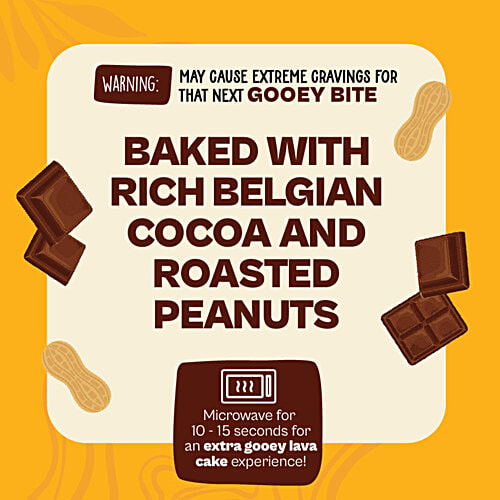 Wholy Peanut Butter Fudgy Cakes - Zero Maida, Zero Palm Oil, Veg, 40 g Zero Refined Sugar