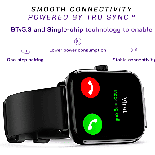 Noise ColorFit Icon 3 Plus Smartwatch - Jet Black, 1 pc  