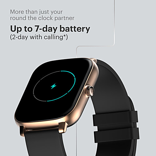 Noise ColorFit Icon Buzz Smartwatch - Midnight Gold, 1 pc  