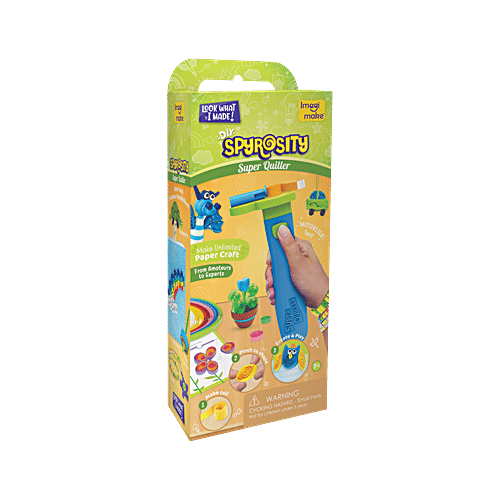 Imagimake DIY Spyrosity Super Quiller/Electric Paper Quilling Tool - For Kids 7+, 1 pc Coils 10+ Strips Automatically, DIY Craft Kit & Gift