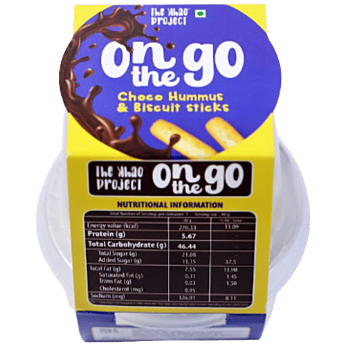 The Khao Project On the Go Choco Hummus & Bread Sticks, 80 g  
