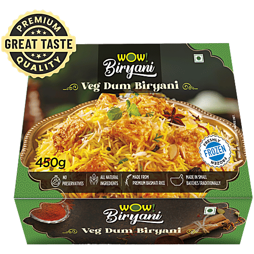 Wow! Biryani Veg Dum Biryani, 450 g  