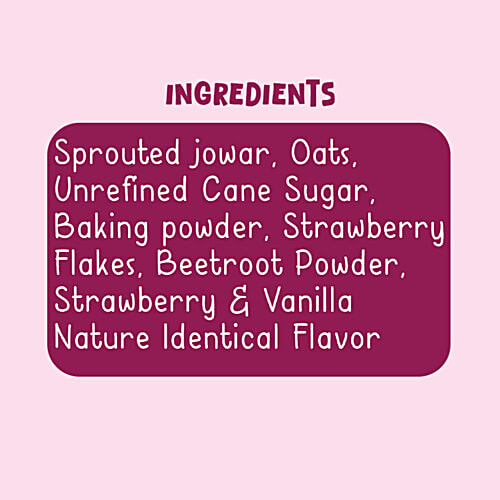 Gladful Strawberry Pancake With Sprouted Jowar & Oats, 150 g  Gluten Free Ingredients, Source of Protein & Fibre, No Palm Oil