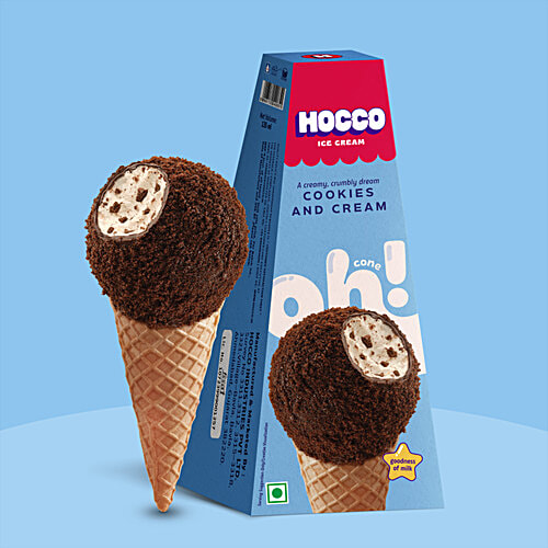 Hocco Cookies & Ice Cream Cone, 135 ml