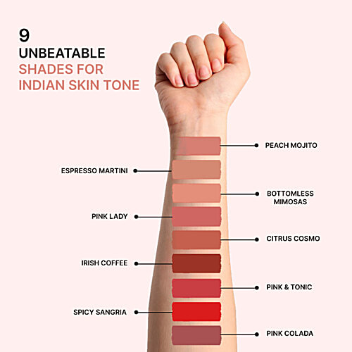 Love Earth Liquid Mousse Miniature Lipsticks - Assorted, 18 ml (9 x 2 ml) Pack of 9