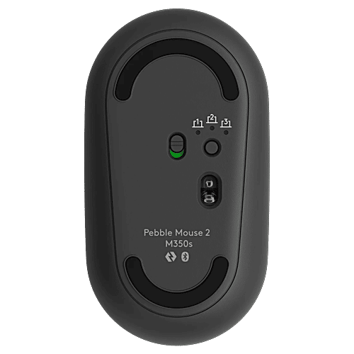 Logitech logitech Pebble Mouse 2 Wireless Optical Mouse with Silent Click Buttons (1000 DPI, Ultra Portable, Tonal Graphite), 1 Unit