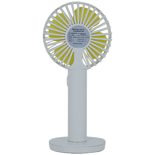 Croma AF2305 4 Blade Rechargeable Personal Fan - With 2000 mAh Battery, BLDC Copper Motor, White, 1 Unit