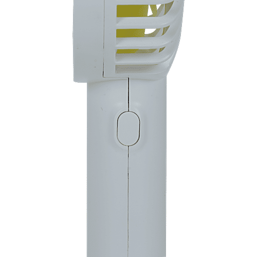 Croma AF2305 4 Blade Rechargeable Personal Fan - With 2000 mAh Battery, BLDC Copper Motor, White, 1 Unit