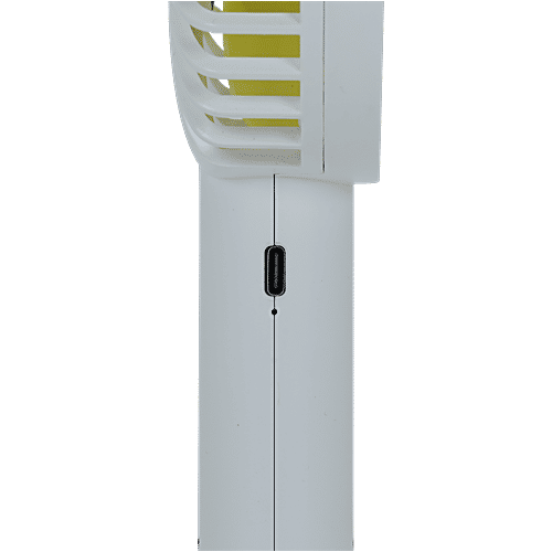 Croma AF2305 4 Blade Rechargeable Personal Fan - With 2000 mAh Battery, BLDC Copper Motor, White, 1 Unit