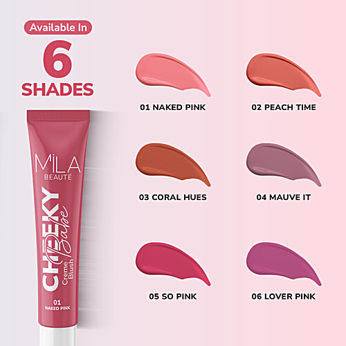 Mila Beaute Cheeky Babe Creme Blush, 8 ml 02 Peach Time 