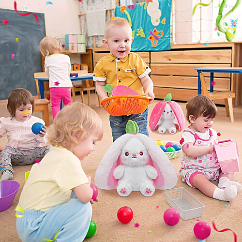 Babique Reversible Pink Carrot Plush Soft Toy, 1 pc  25 cm, Home & Car Decor