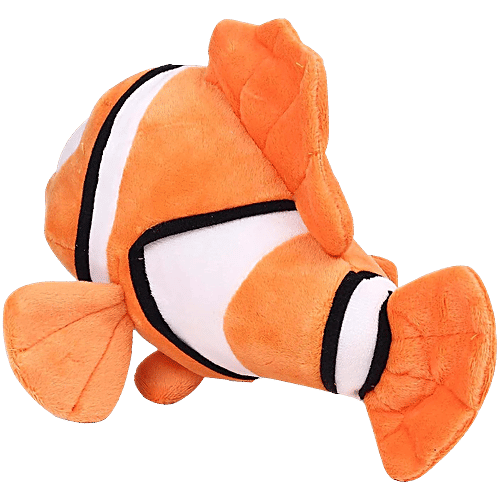 Babique Nemo Fish Orange Plush Soft Toy, 1 pc Animal Home Decor, 25 cm