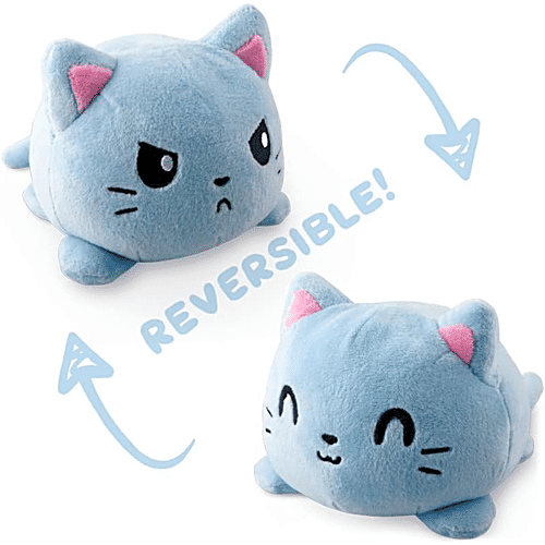 Babique Reversible plushie Blue Cat Stuffed Toy, 1 pc  Plush Soft Toy, Home Decor, 15cm