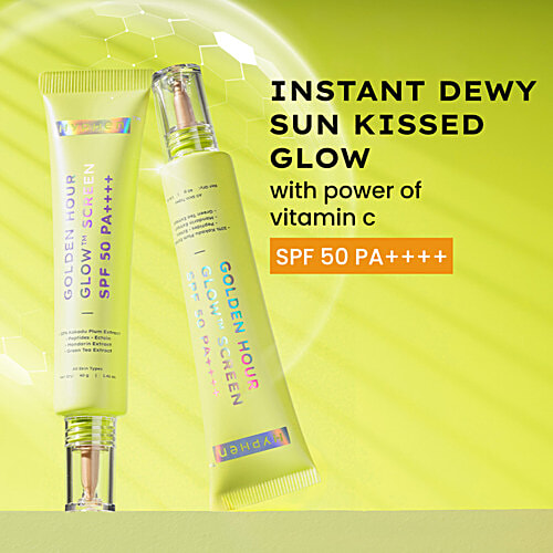 Hyphen Golden Hour Glow Screen SPF 50 PA++++ For All Skin Types, 40 g