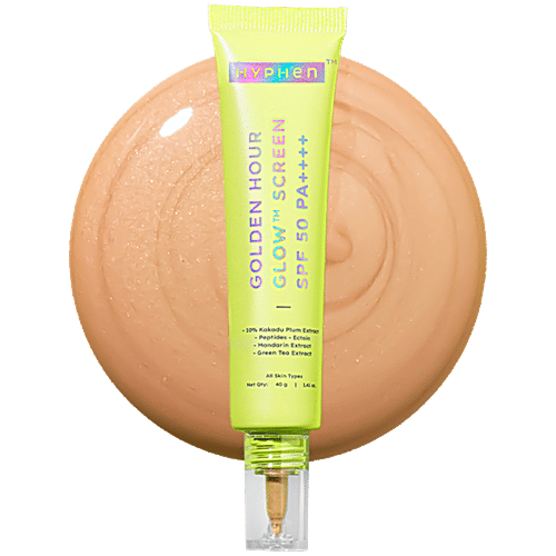 Hyphen Golden Hour Glow Screen SPF 50 PA++++ For All Skin Types, 40 g