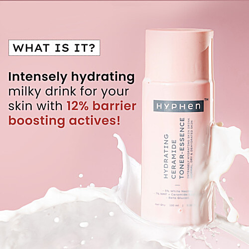 Hyphen Hydrating Ceramide Toner-Essence Intensely Hydrating Skin Drink - Normal, Dry & Dehydrated Skin, 100 ml  