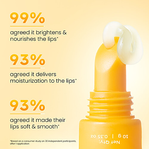 Hyphen Mango Lipscreen SPF 50 Lip Balm With 2% Kojic Acid, 1% Vitamin E, Vitamin C, 10 g Brightening Lip Balm For Dark & Dry Lips