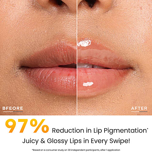 Hyphen Mango Lipscreen SPF 50 Lip Balm With 2% Kojic Acid, 1% Vitamin E, Vitamin C, 10 g Brightening Lip Balm For Dark & Dry Lips
