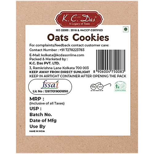 K. C. Das Oats Cookies, 240 g