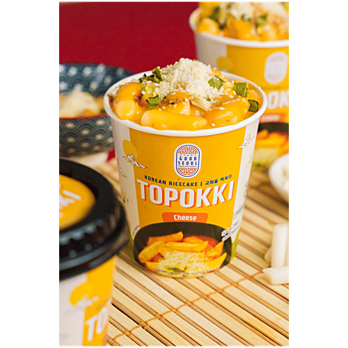 Good Seoul Topokki Cheesy Flavour Korean Rice Cake, 113 g