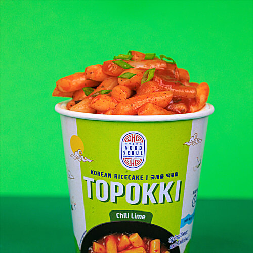 Good Seoul Topokki Chili Lime Flavour Korean Rice Cake, 113 g  