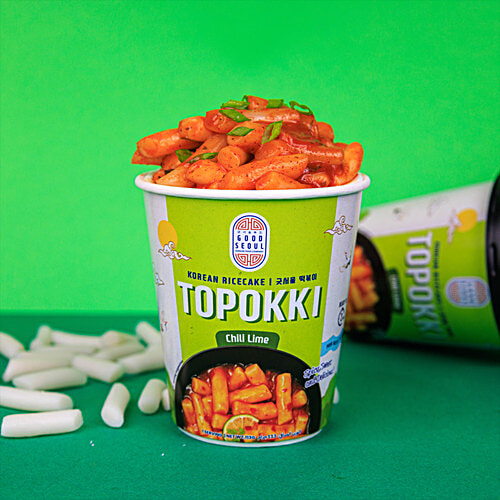 Good Seoul Topokki Chili Lime Flavour Korean Rice Cake, 113 g  