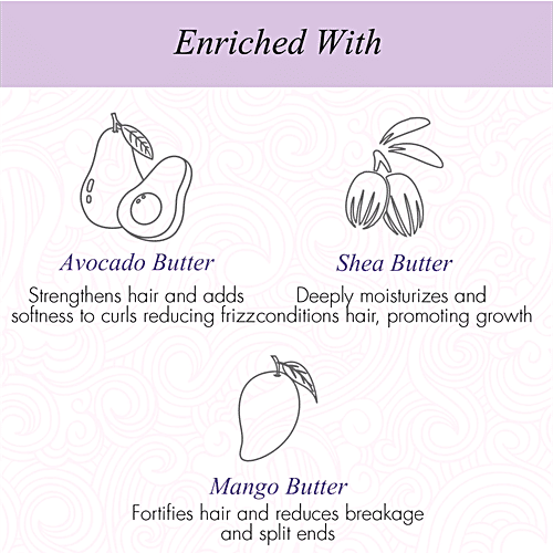 Curl Up Intense Hydrating Deep Conditioning Hair Mask for Curly, Wavy & Frizzy Hair, 200 g Sulphate, Paraben & Silicone Free