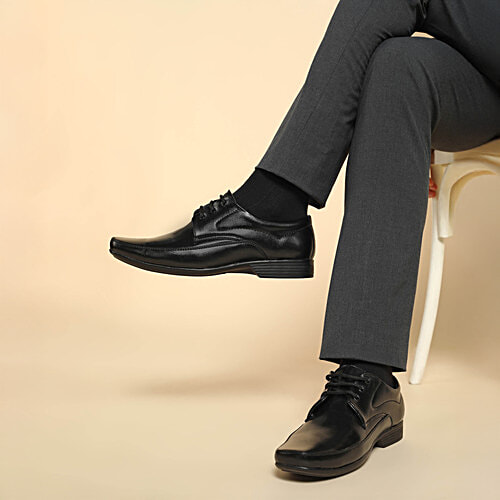 Paragon Mens Black Formal Shoes, 1 Pair (Size 8 UK/IND) 