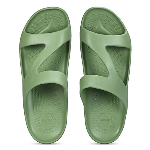 Paragon Womens Green Flip-Flops, 1 Pair (Size 6 UK/IND) 