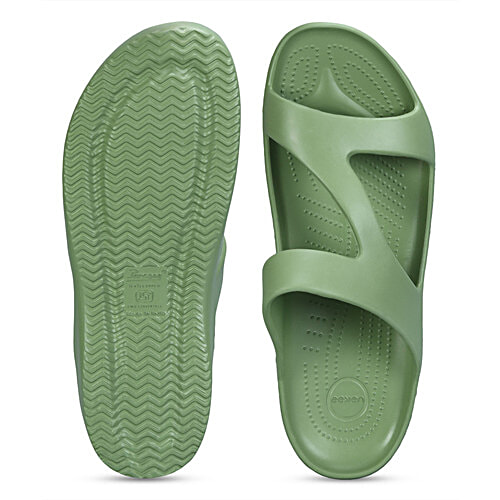 Paragon Womens Green Flip-Flops, 1 Pair (Size 6 UK/IND) 