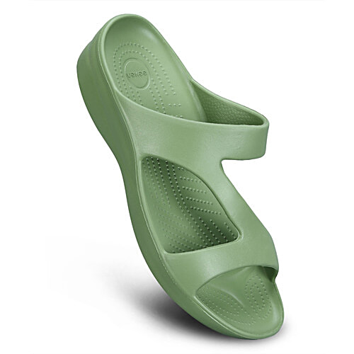 Paragon Womens Green Flip-Flops, 1 Pair (Size 6 UK/IND) 