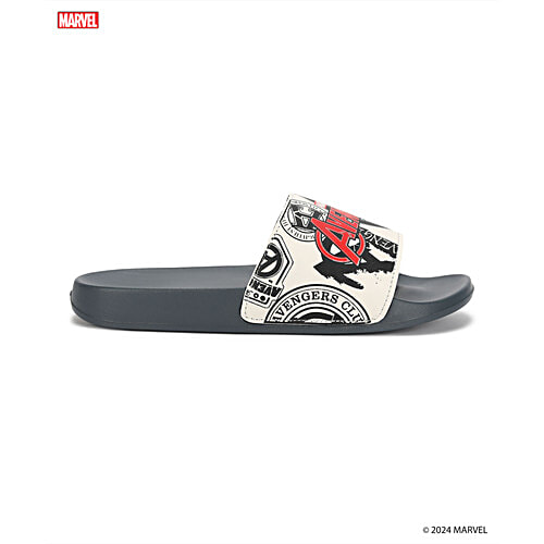 Paragon Mens White Sliders, 1 Pair (Size 9 UK/IND) Marvel